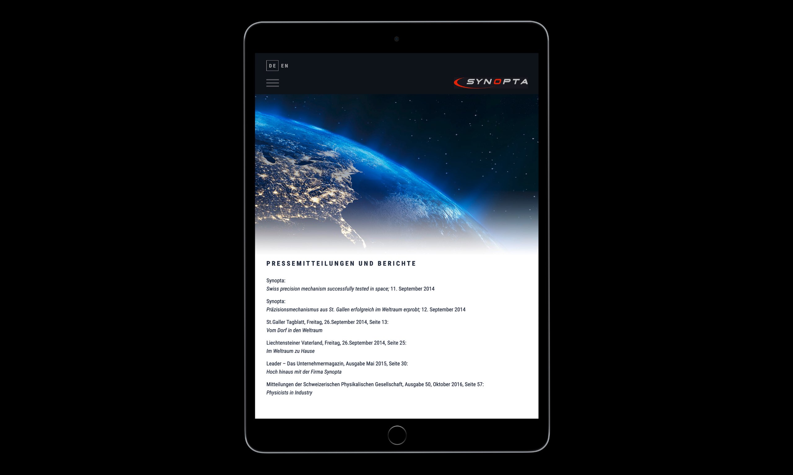 Responsive Webdesign iPad