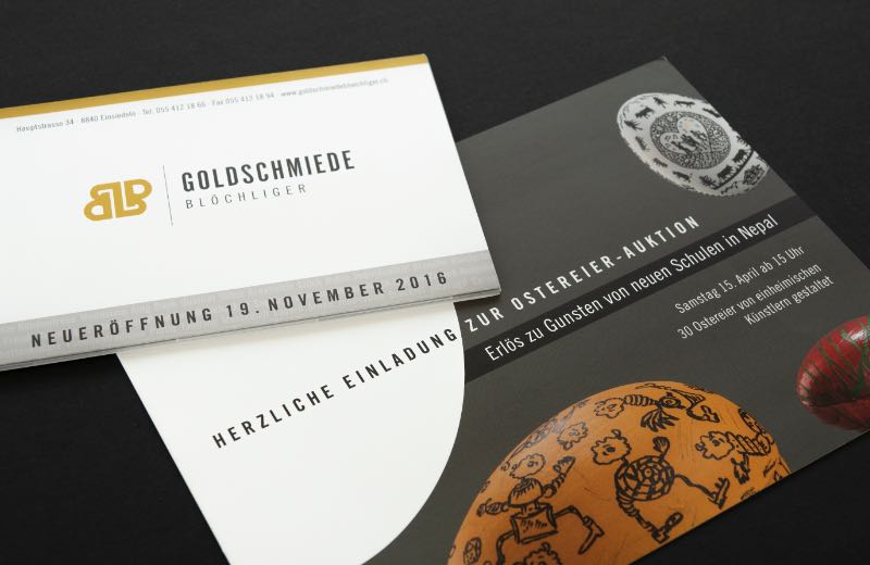 Grafikdesign Prospekte und Flyer