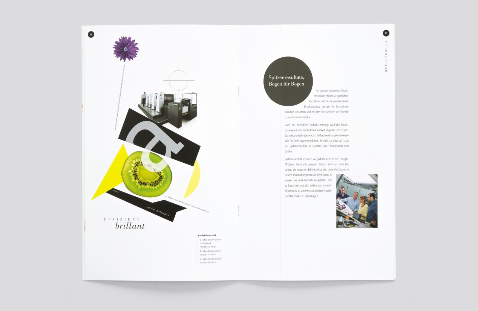 Gestaltung Firmenbroschüre