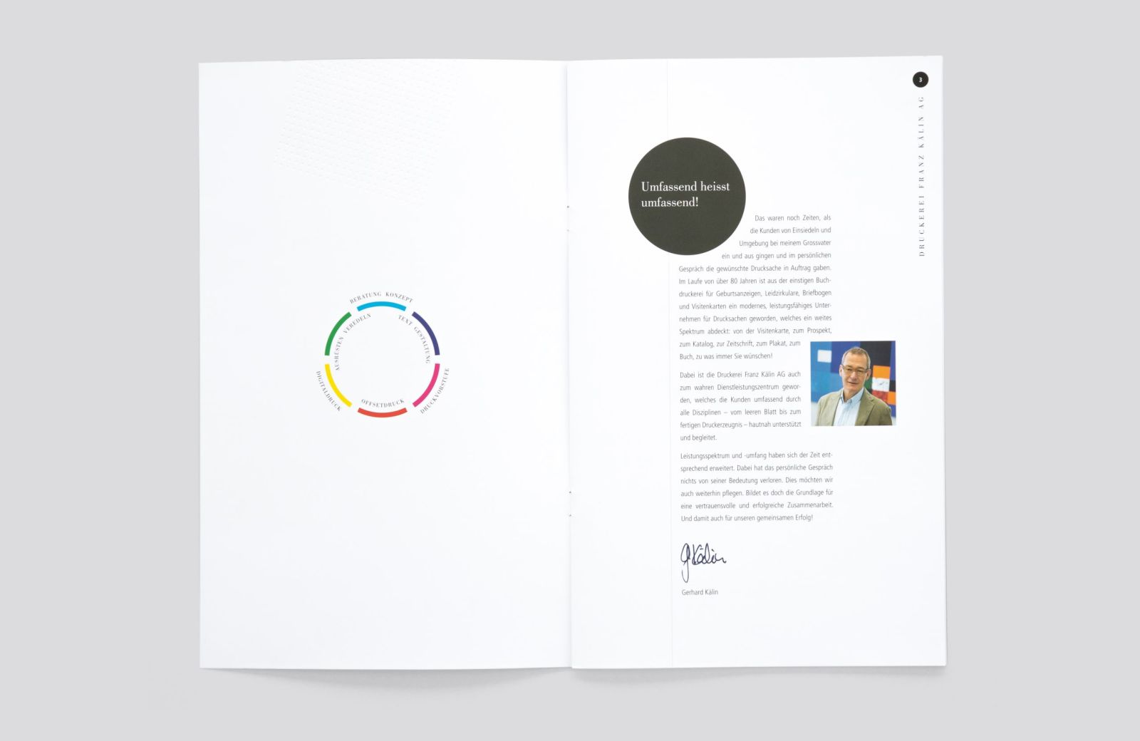 Gestaltung Firmenbroschüre